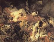 Eugene Delacroix Eugene Delacroix De kill of Sardanapalus oil painting